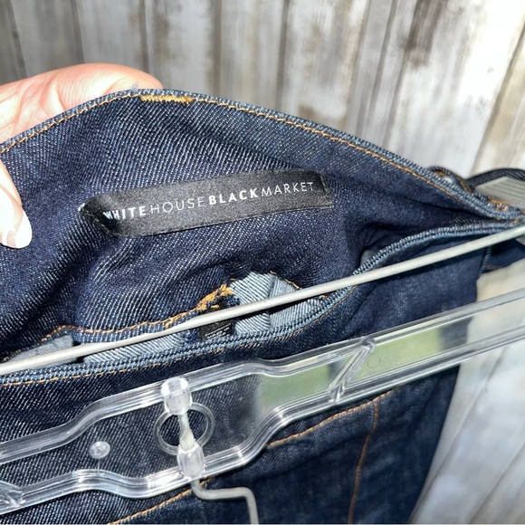 White House Black Market Dark Wash Denim Pencil Skirt - Picture 5 of 6